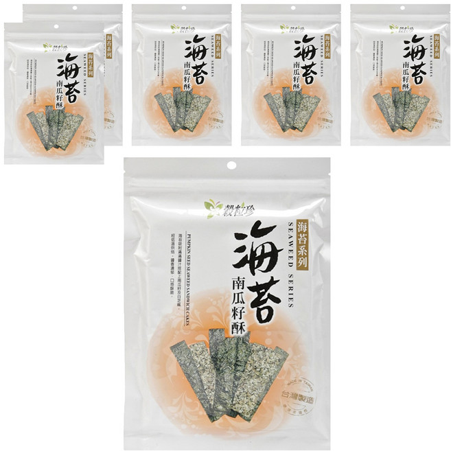 WEI SHEN FAR 維盛發 海苔南瓜籽酥, 40g, 6包