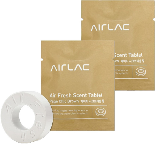 에어락 향기타블렛 페이지 시크 브라운, 7g, 2개, 페이지 시크브라운 향