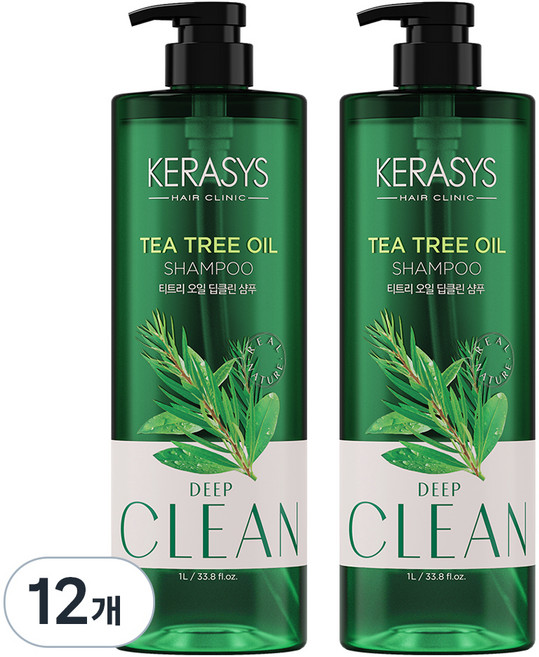 케라시스 티트리 오일 두피 샴푸, 1L, 12개
