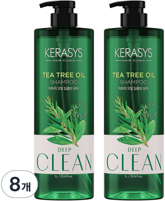 케라시스 티트리 오일 두피 샴푸, 1L, 8개