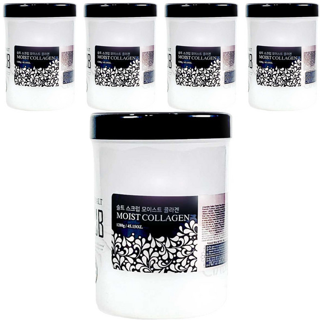 에스테소피 솔트 스크럽 모이스트 콜라겐, 1.28kg, 5개