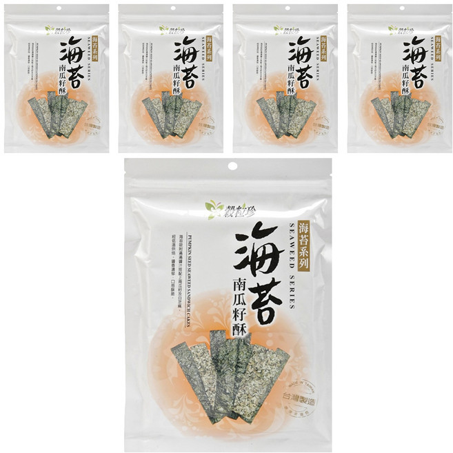 WEI SHEN FAR 維盛發 海苔南瓜籽酥, 40g, 5包