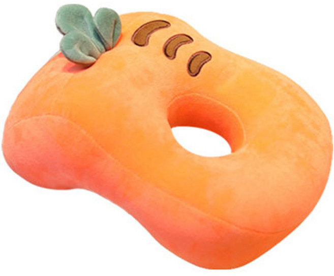 더자카 큐티 캐릭터 낮잠 휴대 책상용 베개 손목쿠션, 04 당근