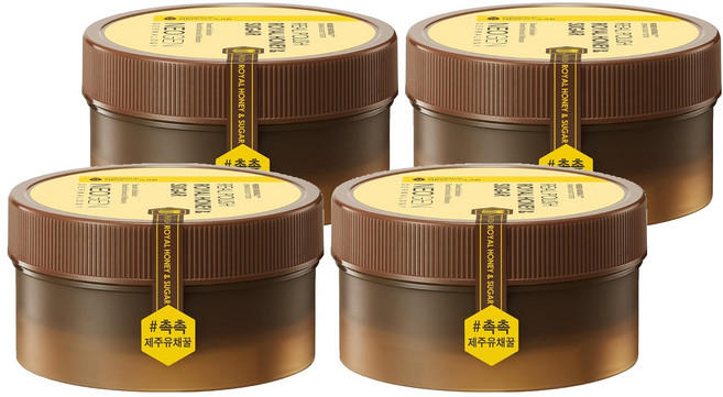 NEOGEN Dermalogy 蜂蜜臉部磨砂膏 REAL 黑糖 澳洲油菜花蜂蜜, 100g, 4罐