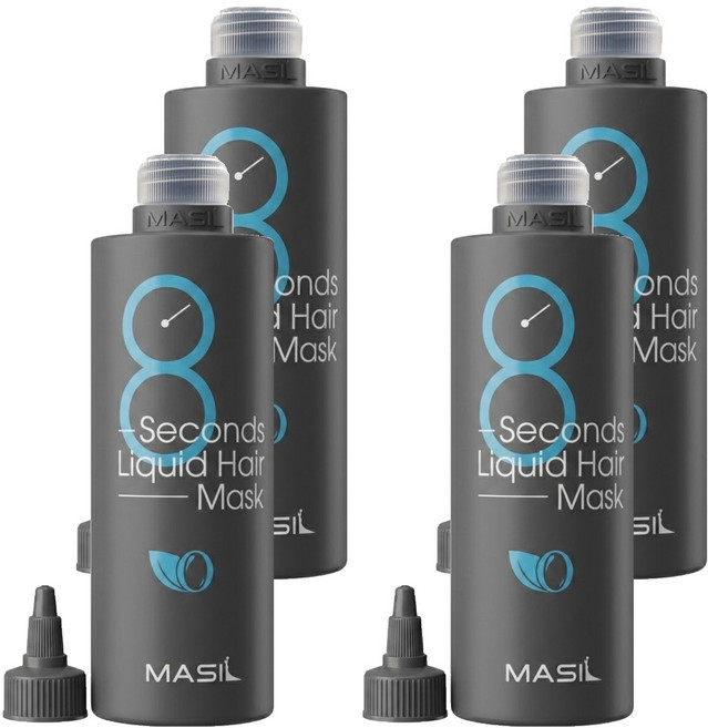 MASIL 8秒髮膜 藍字蓬鬆款 增量款, 350ml, 4瓶