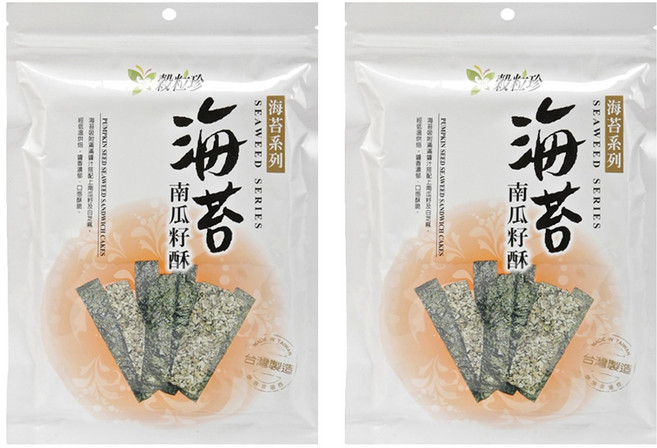 WEI SHEN FAR 維盛發 海苔南瓜籽酥, 40g, 2包