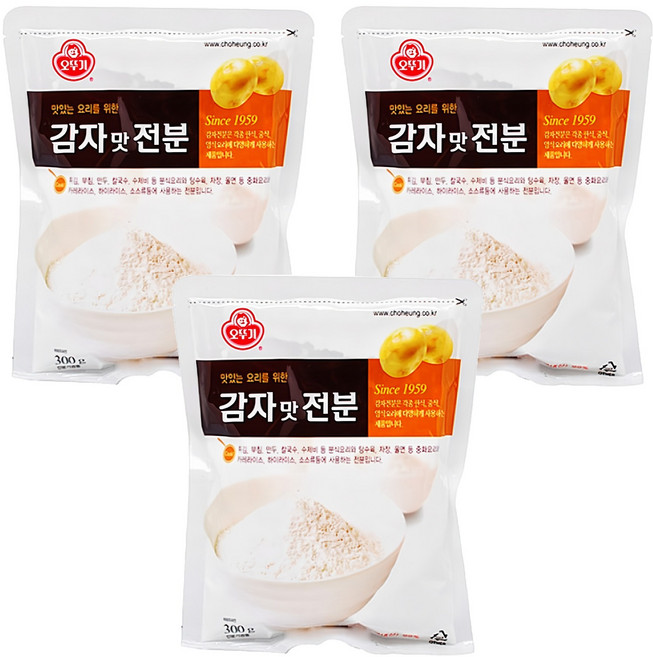 오뚜기 감자맛 전분, 300g, 3개