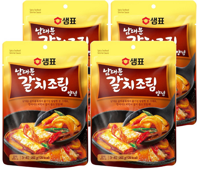 샘표 남대문 갈치조림 양념, 200g, 4개