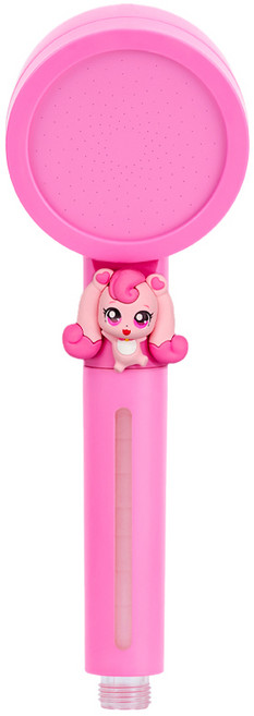 캐치티니핑 사랑의 하츄핑 캐릭터 수압상승 녹물제거 필터 샤워기 헤드, 1개, 핑크