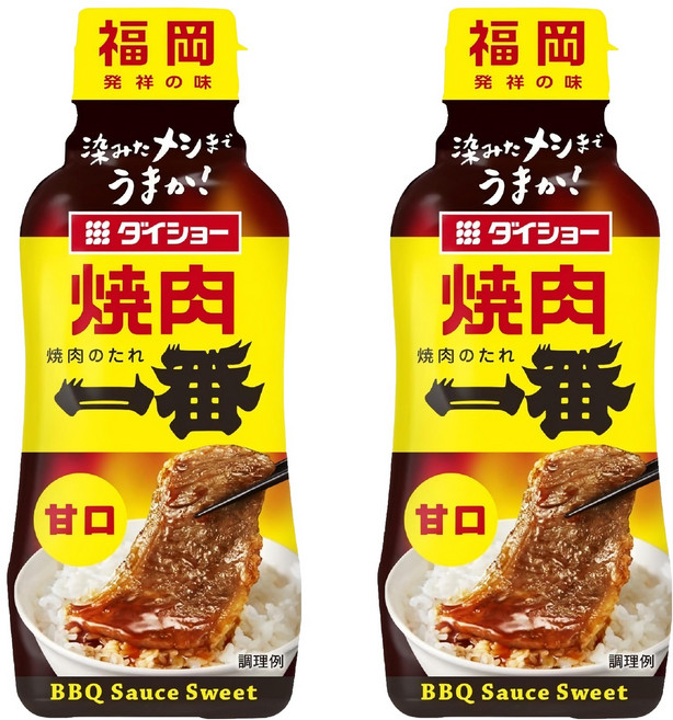 DAISHO 大逸昌 燒肉一番 甘口烤肉醬, 2個, 240g