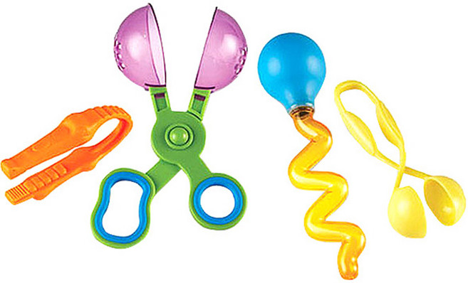 러닝리소스 소근육 운동 집게 세트 LER 5558, 혼합 색상, 1세트