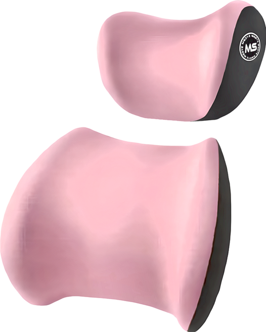 汽車記憶靠枕套裝, 粉色, 1組