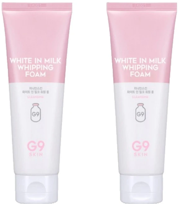 지나인스킨 화이트 인 밀크 휘핑 폼, 120ml, 2개 - 쿠팡