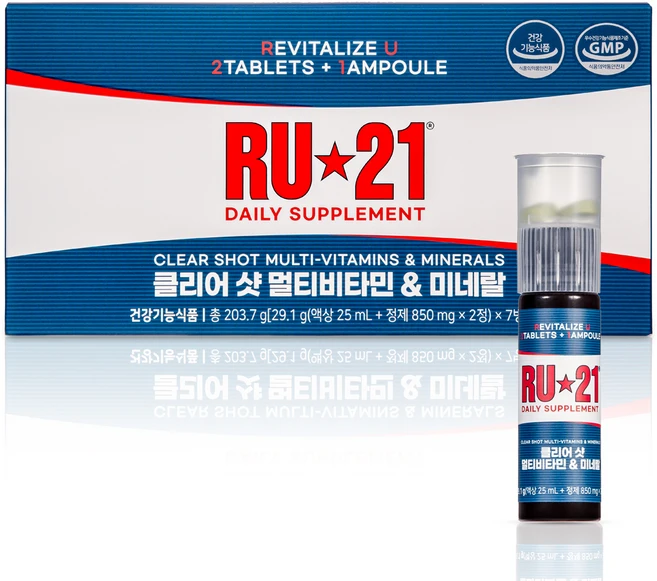 알유21 클리어 샷 멀티비타민 미네랄, 7회분, 1개 - 쿠팡