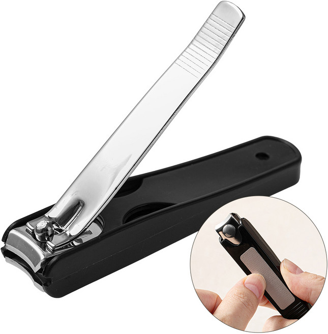 코멧 홈 튀지않는 대형 손톱깎이, 블랙, 1개