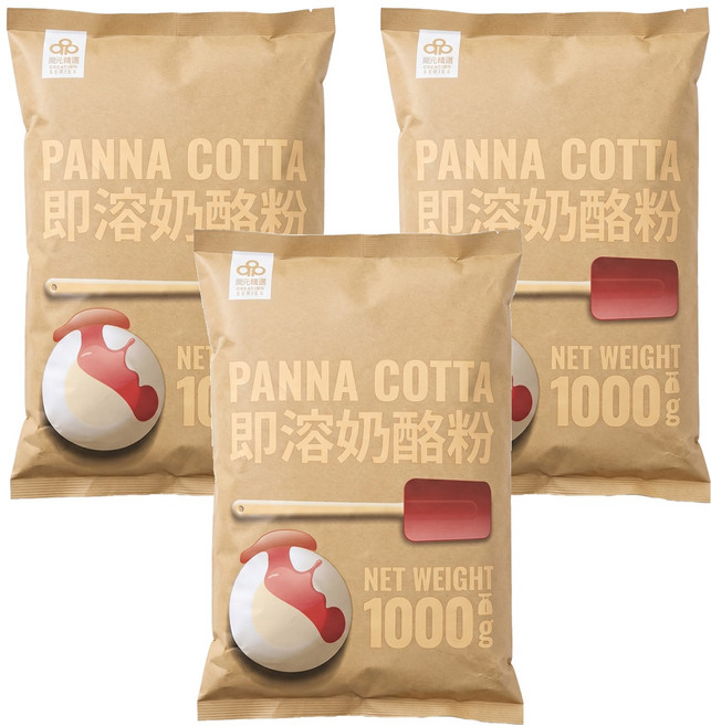 開元食品 即溶奶酪粉, 1kg, 3包
