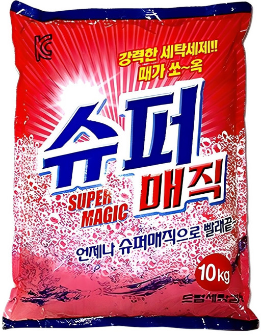크린테크 슈퍼매직 분말세제 리필, 10kg, 1개