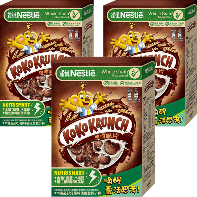 KoKo KRUNCH 可可脆片 早餐脆片, 170g, 3盒