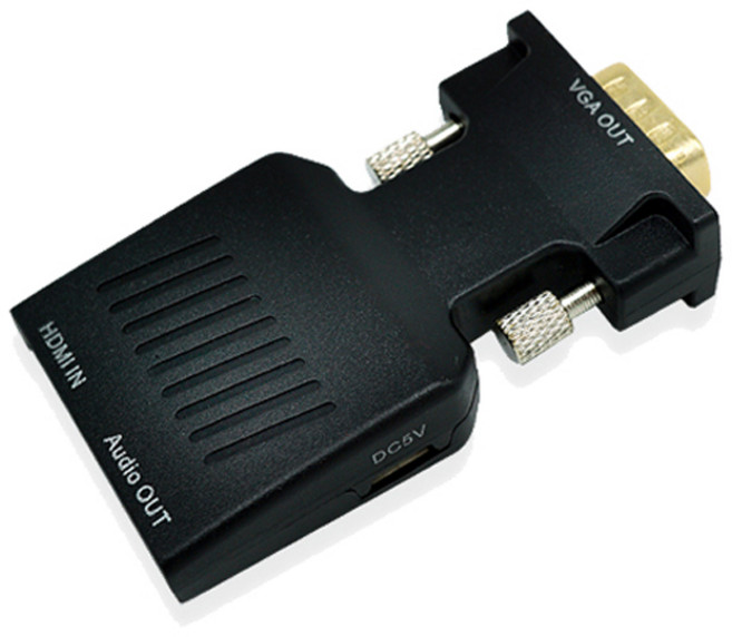 애니포트 HDMI to VGA 컨버터 오디오 지원 젠더타입, AP-HDMIVGA, 1개