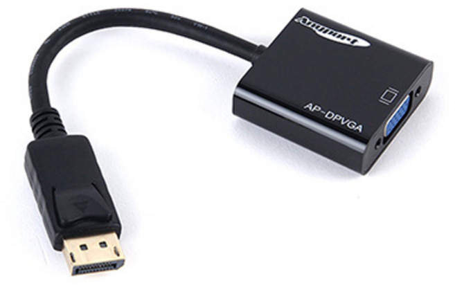 애니포트 DP to VGA 컨버터, 21.5cm, 1개