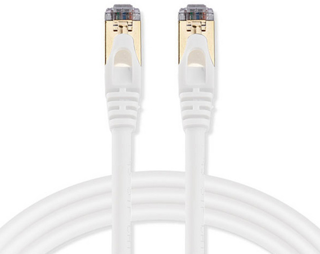 애니포트 플러스 프리미엄 고급형 랜선 STP CAT7, 화이트, 1개, 2m