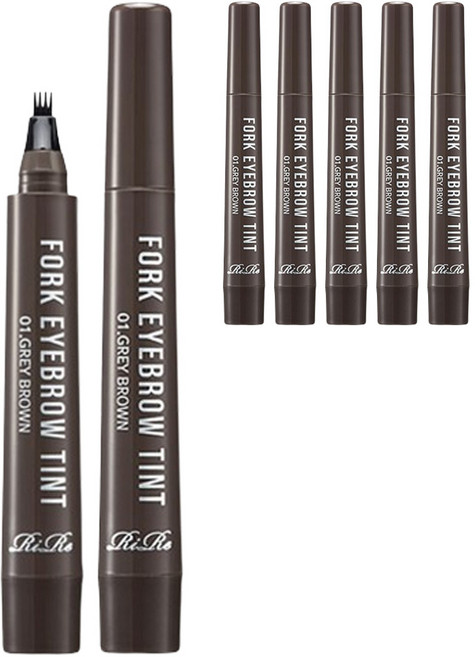 리르 포크 아이브로우 틴트 2g, 01그레이브라운, 6개
