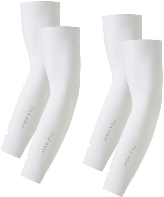 휠라골프 심리스 메쉬 라인 쿨토시, 화이트, 2개