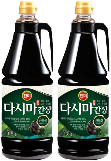 진미 다시마간장, 1.8L, 2개