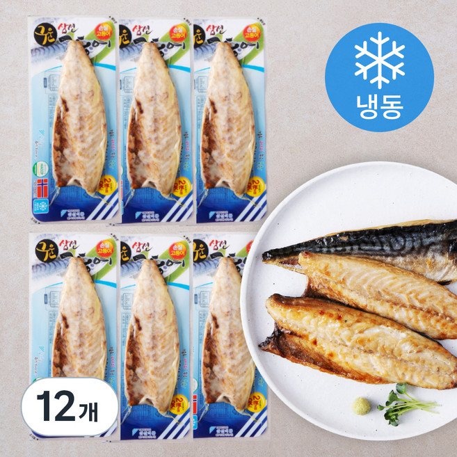 삼선 구운 고등어 (냉동), 120g, 12팩