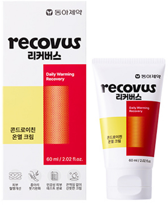 동아제약 리커버스 콘드로이친 온열 크림, 1개, 60ml