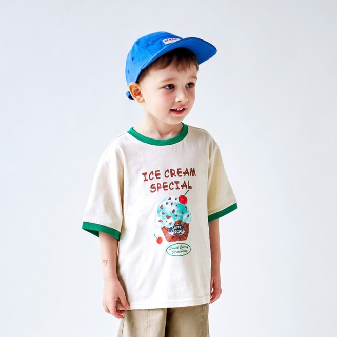 월튼키즈 아동용 체리아이스콘 티셔츠