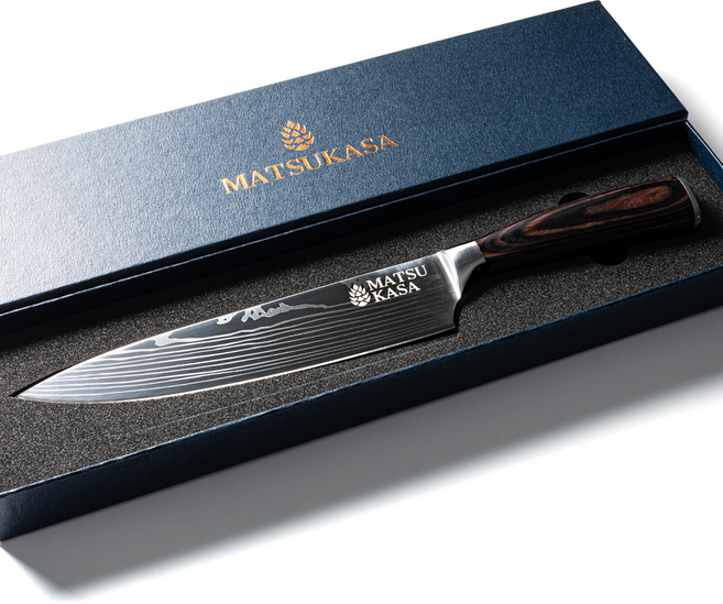마츠카사 다마스커스 셰프나이프, 1개, 혼합색상