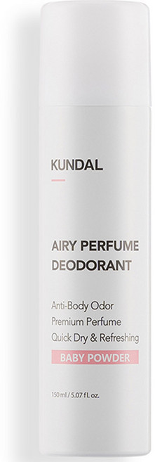 쿤달 에어리 퍼퓸 데오드란트 스프레이 베이비파우더향, 150ml, 1개