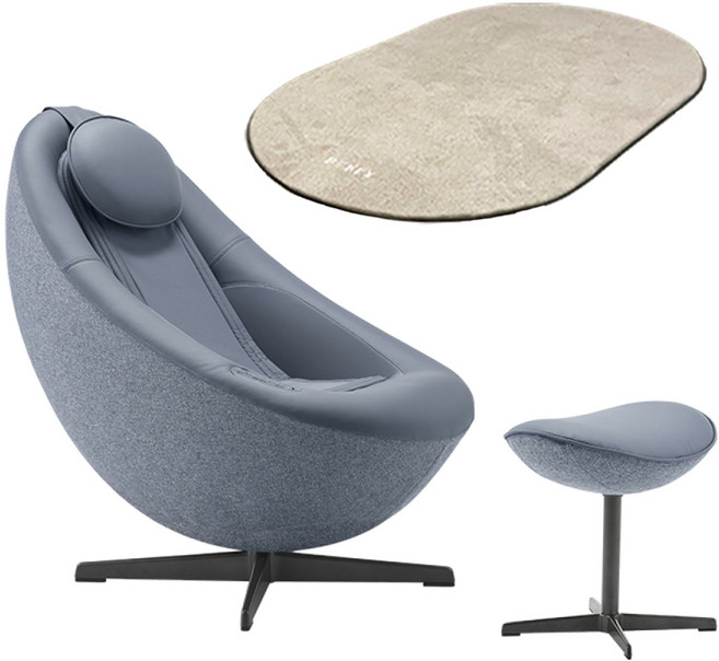 코웨이 비렉스 페블체어 안마의자 방문설치, MC-C01, 헤이지 블루