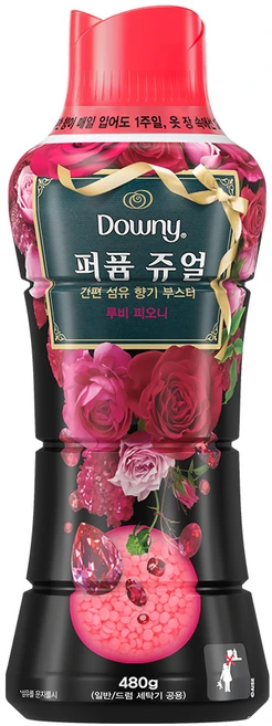 다우니 퍼퓸 쥬얼 루비 피오니 향기 부스터, 480g, 1개 - 쿠팡