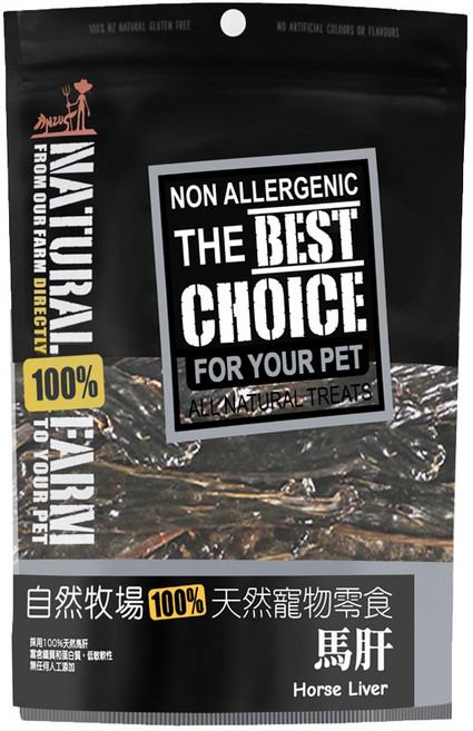 NATURAL FARM 自然牧場 紐西蘭天然零食, 馬肝, 50g, 1包