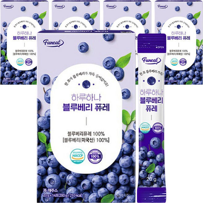 퍼니트 하루하나 블루베리 퓨레, 20g, 70개