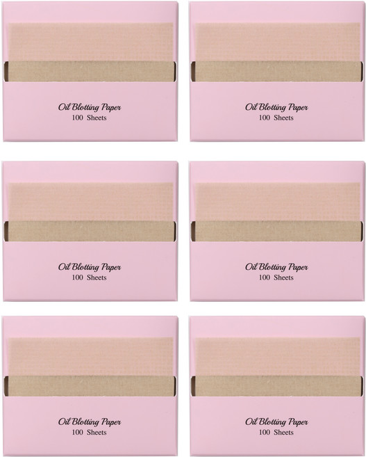 바루쟈 기름종이 리필 마, 100매입, 6개