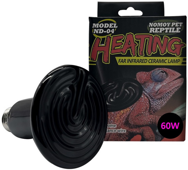 노모이 ND-04 원적외선 세라믹 히팅램프 60W, 1개, 블랙