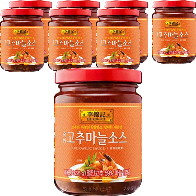 이금기 오뚜기 중화 고추마늘 소스, 226g, 8개