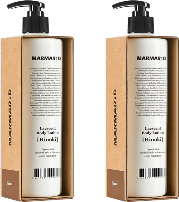 마르마르디 락센트 바디로션 히노끼향, 488ml, 2개