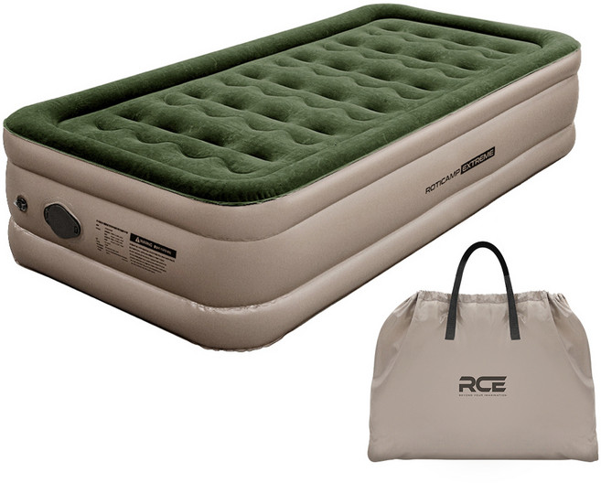 로티캠프 내장 에어펌프 캠핑 휴대용 자충 오토펌프 에어매트, 카키