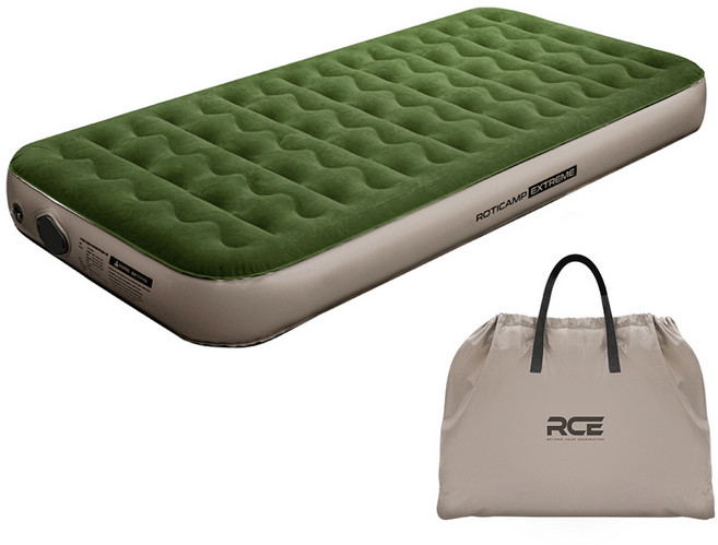 로티캠프 내장 에어펌프 캠핑 휴대용 자충 오토펌프 에어매트, 카키
