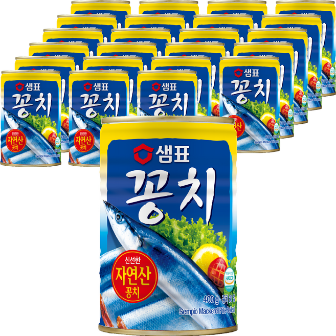 샘표 꽁치 통조림, 400g, 24개