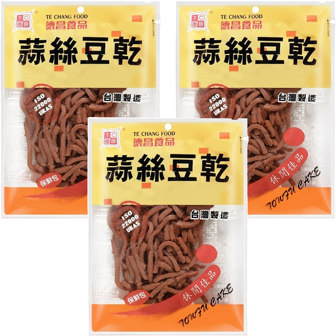 德昌 蒜絲豆乾, 110g, 3包