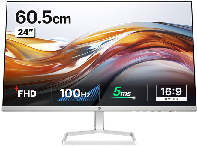 HP FHD 100Hz 모니터 화이트, 60cm, 524sw
