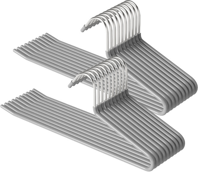 코멧 홈 논슬립 바지걸이, 그레이, 20개