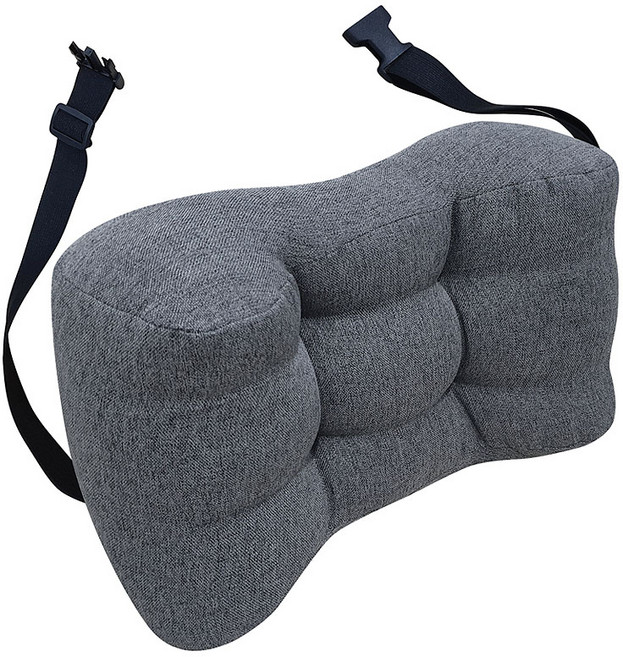 꾸멜 써포터 등받이 허리쿠션, 그레이