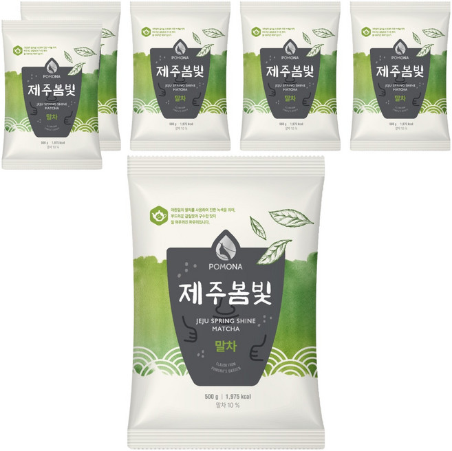 포모나 제주봄빛 말차 파우더, 500g, 6개, 1개입