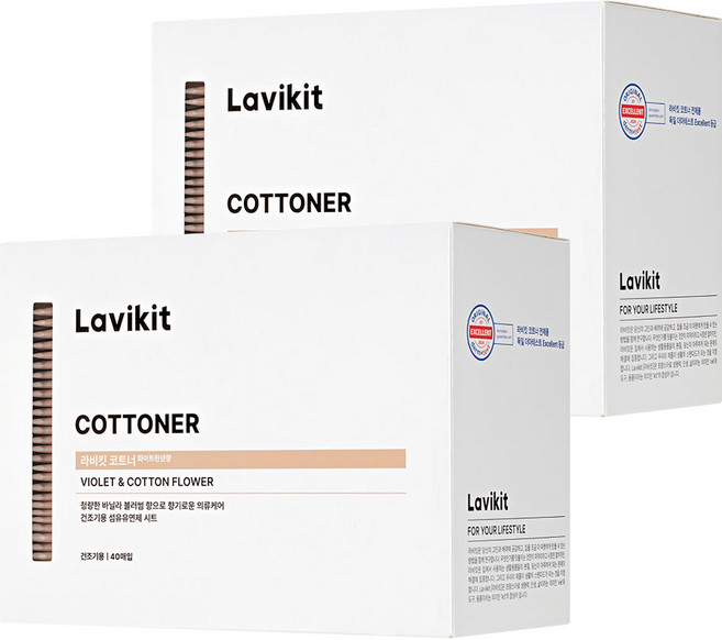 라비킷 코트너 시트 섬유유연제 화이트린넨 본품, 40개입, 2개